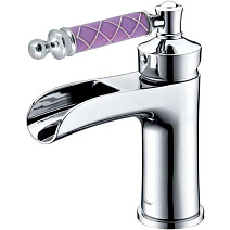 Смеситель Boheme Vogue 221-MR-V для раковины, хром/фиолетовый Murano