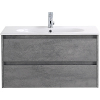 Тумба с раковиной BelBagno Kraft KRAFT-800-2C-SO-CG 80 cemento grigio