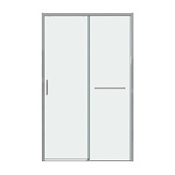 Душевая дверь Grossman Style 100.K33.05.130.10.00 128-131x195 прозрачное/хром