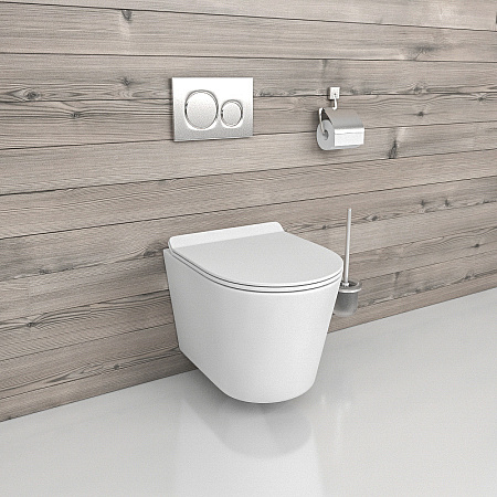 Унитаз подвесной beWash Aldo BKWHR401480 с системой микролифт, белый матовый