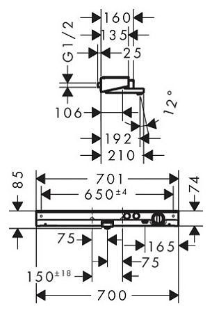 Термостат Hansgrohe ShowerTablet Select 300 13183000 хром