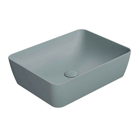 Раковина GSI Sand 903715 50х38 накладная, ghiaccio matte