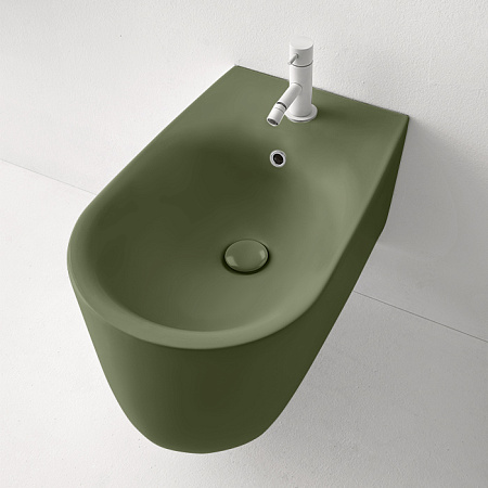 Биде подвесное Kerasan Nolita 532511*1 Verde Muschio