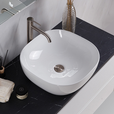 Раковина накладная BelBagno BB1301 42.5x42.5x14.5 белый