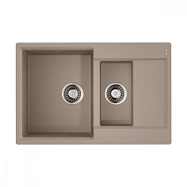Кухонная мойка Omoikiri Daisen 78-2-SA 78х51 бежевый