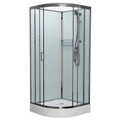 Душевая кабина Frank F420 М Brilliant 120x120 без крыши, стекло матовое, хром