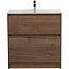 Тумба с раковиной BelBagno Kraft KRAFT39-800/390-2C-PIA-RT 80 напольная Rovere Tabacco