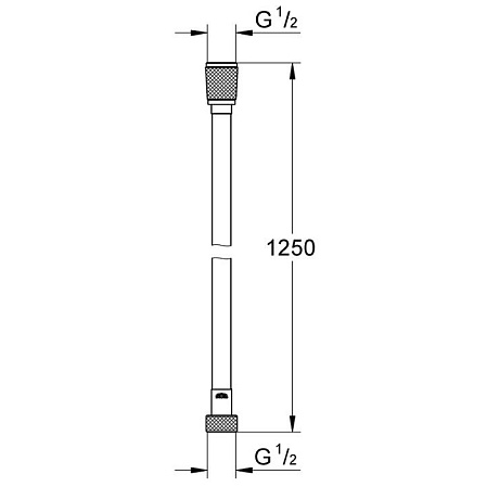 Душевой шланг Grohe Silverflex 28362KF1 фантомный черный