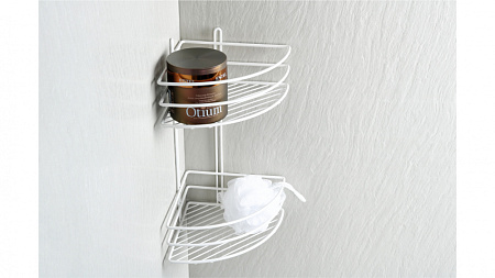 Полка угловая двойная Fixsen FX-710W-2 белый