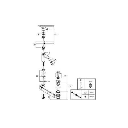 Смеситель Grohe Eurosmart 32926003 для раковины