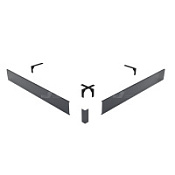 Панель для душевого поддона RGW N/ST-01 G Acryl 50231599-02 90x90 графит