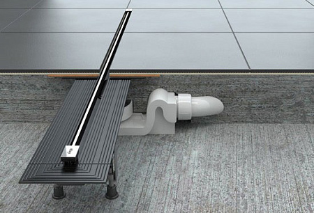 Дизайн-вставка Viega Advantix Vario 686284 SR1 L300–1200 для душевого лотка хром матовый