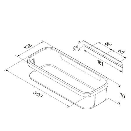 Полка Am.Pm Func A8F53100 хром