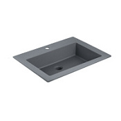 Мебельная раковина Vincea VCB-13600G 60x48x12 серый матовый