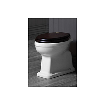 Унитаз приставной Simas Londra LO911bi горизонтальный выпуск, орех/хром