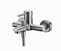 Смеситель WasserKRAFT Wern 4201 для ванны с коротким изливом, матовый хром