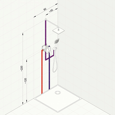 Душевой комплект Kludi Ameo 416720575 хром