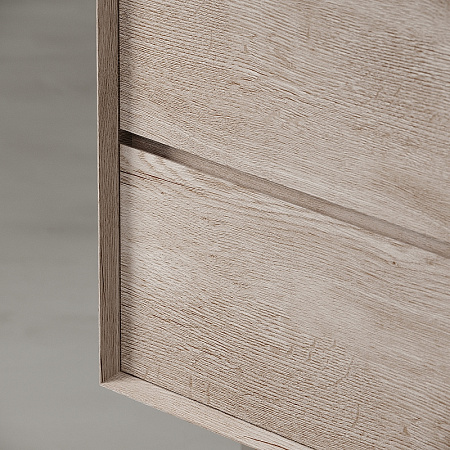 Тумба с раковиной Sancos Marmi 2.0 120 MR2.0120EG два смесителя, дуб галифакс натуральный/белый