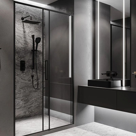 Смеситель Iddis Slide SLIBLBTi67 для душа черный матовый