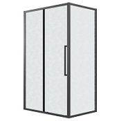 Душевой уголок Grossman Cosmo 120.K33.02.1070.21.02 98-101x68,5-70x195 шиншилла/черный матовый