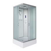 Душевая кабина Niagara Classic NG-33984-14QP 90x80x215 стекло матовое/профиль серебро