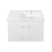 Тумба под раковину La Fenice Cubo TWIN FNC-01-CUB-B-90-2 два ящика, Bianco белый матовый