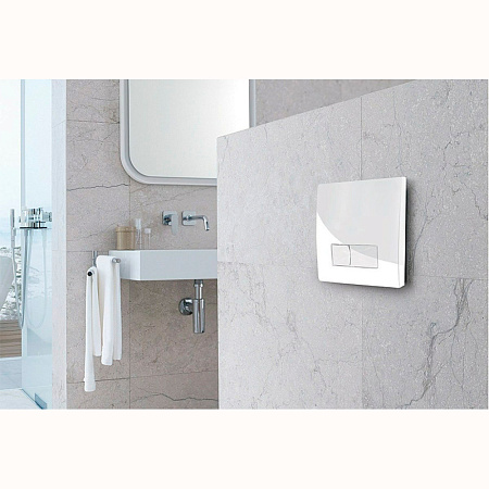 Кнопка смыва для инсталляций beWash Neox P04W белый