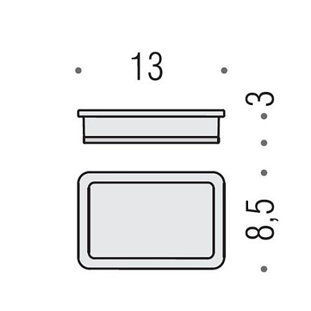 Мыльница настольная Colombo Lulu B6240.CR-VAN хром