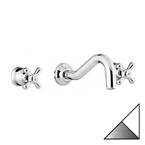 Смеситель Emmevi Deco Classic 12055BC для кухонной мойки, белый/хром Смеситель Emmevi Deco Classic 12055BC для кухонной мойки, белый/хром