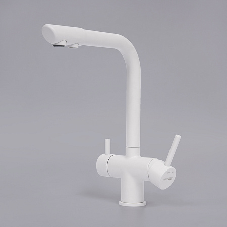 Смеситель WasserKRAFT A8357 для кухонной мойки, белый