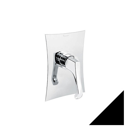 Смеситель Emmevi Ares 76009NEO для душа, черный матовый