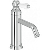 Смеситель Jacob Delafon Louise E24360-CP для раковины, хром/белый