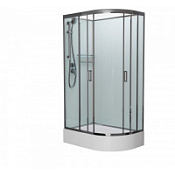 Душевая кабина Frank F412/1L Brilliant 120*80 без крыши, хром