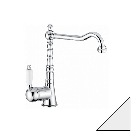 Смеситель Emmevi Laguna 40517BEG для кухонной мойки, белый гранит