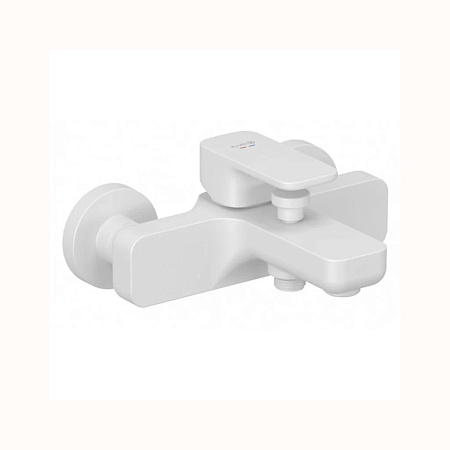 Смеситель для ванны и душа Kludi Renon 426915375 белый матовый