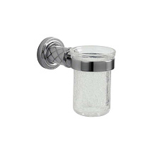 Стакан Boheme Murano 10904-W-CR для зубных щеток, хром/белый Стакан Boheme Murano 10904-W-CR для зубных щеток, хром/белый