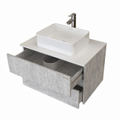 Тумба с раковиной Grossman Эдванс 108010 85 подвесная, велингтон