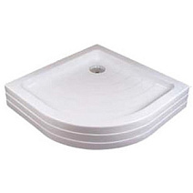 Поддон для душа Ravak Kaskada RONDA-90 PU самонесущий с панелью, панель и поддон образуют одно целое