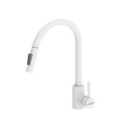 Смеситель Dorff Logic D3007533 для кухонной мойки белый