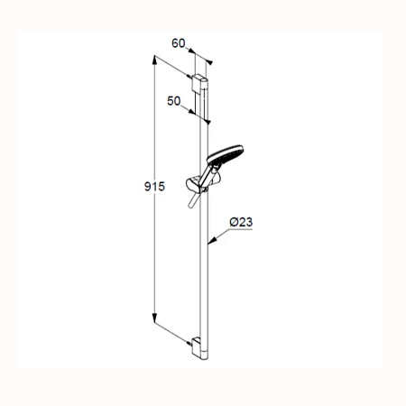 Душевая гарнитур Kludi Dive 6993005-00 хром
