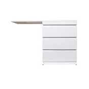 Тумба с раковиной напольная El Fante Даллас 130 R 3 ящика, пленка, белый