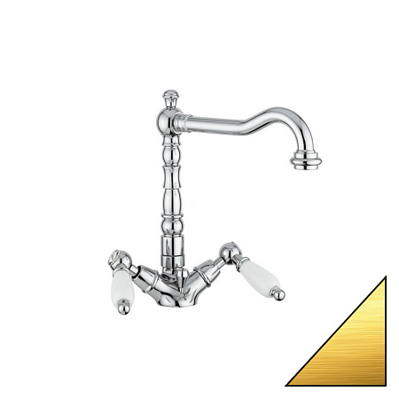 Смеситель Emmevi Deco Ceramic 121613OR для раковины, золото