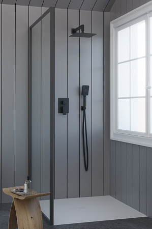 Душевой комплект AQG Bold 19BOLEC20905 черный матовый