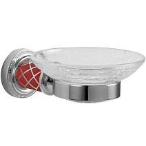 Мыльница Boheme Murano 10903-R-CR настенная, хром/рубиновый Мыльница Boheme Murano 10903-R-CR настенная, хром/рубиновый