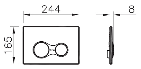 Комплект VitrA Zentrum 9012B003-7206 4 в 1 с микролифтом