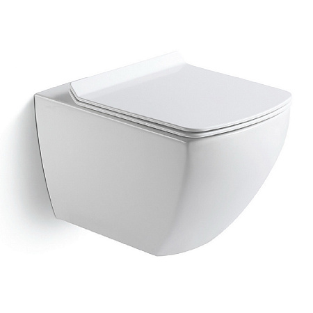 Унитаз подвесной Black & White Universe 726W00 безободковый