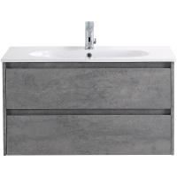 Тумба с раковиной BelBagno Kraft KRAFT-900-2C-SO-CG 90 cemento grigio
