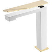 Смеситель Boheme Q 142-WG.2 для раковины, белый/золото