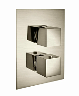 Термостат Palazzani Qadra 41250249 для ванны с душем(внешняя часть), нержавеющая сталь