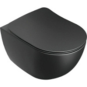 Чаша для унитаза подвесного Ravak Uni Chrome X01794 черный матовый